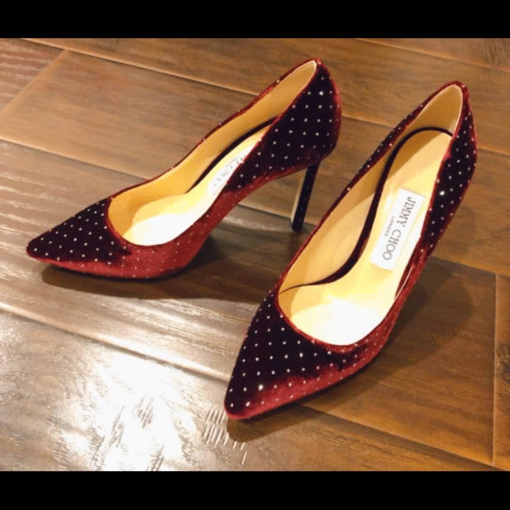 Jimmy choo Romy 85 velvet pump Size 36.5